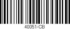 Código de barras (EAN, GTIN, SKU, ISBN): '40051-CB'