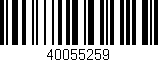 Código de barras (EAN, GTIN, SKU, ISBN): '40055259'