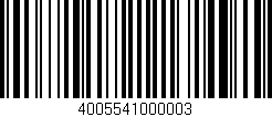 Código de barras (EAN, GTIN, SKU, ISBN): '4005541000003'