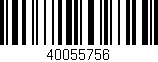 Código de barras (EAN, GTIN, SKU, ISBN): '40055756'