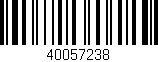 Código de barras (EAN, GTIN, SKU, ISBN): '40057238'