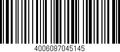 Código de barras (EAN, GTIN, SKU, ISBN): '4006087045145'