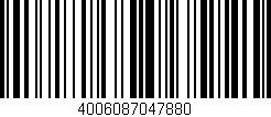 Código de barras (EAN, GTIN, SKU, ISBN): '4006087047880'