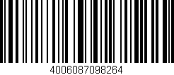 Código de barras (EAN, GTIN, SKU, ISBN): '4006087098264'