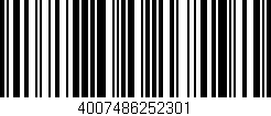 Código de barras (EAN, GTIN, SKU, ISBN): '4007486252301'