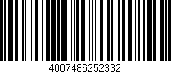 Código de barras (EAN, GTIN, SKU, ISBN): '4007486252332'