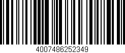 Código de barras (EAN, GTIN, SKU, ISBN): '4007486252349'