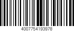 Código de barras (EAN, GTIN, SKU, ISBN): '4007754193978'