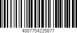 Código de barras (EAN, GTIN, SKU, ISBN): '4007754225877'