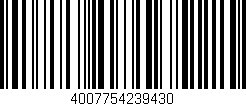 Código de barras (EAN, GTIN, SKU, ISBN): '4007754239430'