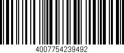 Código de barras (EAN, GTIN, SKU, ISBN): '4007754239492'