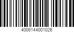 Código de barras (EAN, GTIN, SKU, ISBN): '4008144001026'