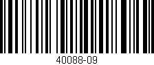 Código de barras (EAN, GTIN, SKU, ISBN): '40088-09'