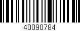 Código de barras (EAN, GTIN, SKU, ISBN): '40090784'
