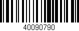 Código de barras (EAN, GTIN, SKU, ISBN): '40090790'