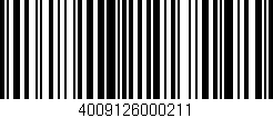Código de barras (EAN, GTIN, SKU, ISBN): '4009126000211'