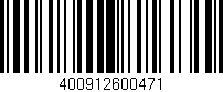 Código de barras (EAN, GTIN, SKU, ISBN): '400912600471'