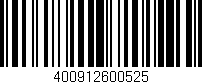 Código de barras (EAN, GTIN, SKU, ISBN): '400912600525'
