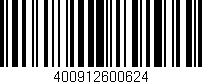 Código de barras (EAN, GTIN, SKU, ISBN): '400912600624'