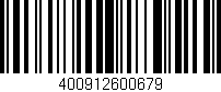Código de barras (EAN, GTIN, SKU, ISBN): '400912600679'