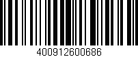 Código de barras (EAN, GTIN, SKU, ISBN): '400912600686'