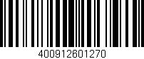 Código de barras (EAN, GTIN, SKU, ISBN): '400912601270'