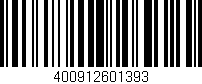 Código de barras (EAN, GTIN, SKU, ISBN): '400912601393'