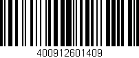 Código de barras (EAN, GTIN, SKU, ISBN): '400912601409'