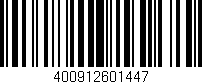 Código de barras (EAN, GTIN, SKU, ISBN): '400912601447'