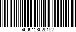Código de barras (EAN, GTIN, SKU, ISBN): '4009126028192'