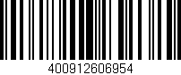 Código de barras (EAN, GTIN, SKU, ISBN): '400912606954'