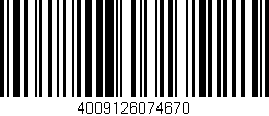 Código de barras (EAN, GTIN, SKU, ISBN): '4009126074670'