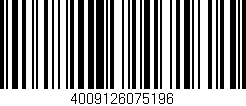 Código de barras (EAN, GTIN, SKU, ISBN): '4009126075196'