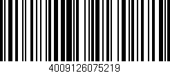 Código de barras (EAN, GTIN, SKU, ISBN): '4009126075219'