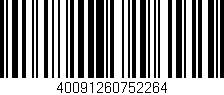 Código de barras (EAN, GTIN, SKU, ISBN): '40091260752264'