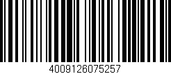 Código de barras (EAN, GTIN, SKU, ISBN): '4009126075257'