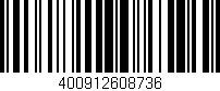 Código de barras (EAN, GTIN, SKU, ISBN): '400912608736'