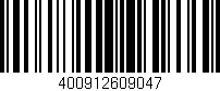 Código de barras (EAN, GTIN, SKU, ISBN): '400912609047'