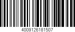 Código de barras (EAN, GTIN, SKU, ISBN): '4009126181507'