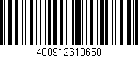 Código de barras (EAN, GTIN, SKU, ISBN): '400912618650'