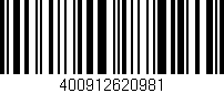 Código de barras (EAN, GTIN, SKU, ISBN): '400912620981'