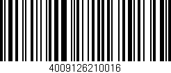 Código de barras (EAN, GTIN, SKU, ISBN): '4009126210016'