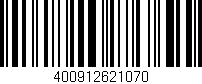Código de barras (EAN, GTIN, SKU, ISBN): '400912621070'