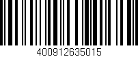 Código de barras (EAN, GTIN, SKU, ISBN): '400912635015'