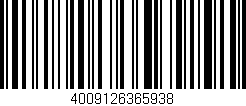 Código de barras (EAN, GTIN, SKU, ISBN): '4009126365938'