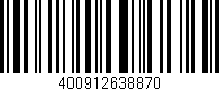 Código de barras (EAN, GTIN, SKU, ISBN): '400912638870'