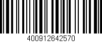 Código de barras (EAN, GTIN, SKU, ISBN): '400912642570'