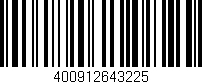 Código de barras (EAN, GTIN, SKU, ISBN): '400912643225'