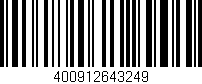 Código de barras (EAN, GTIN, SKU, ISBN): '400912643249'