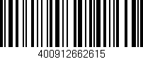 Código de barras (EAN, GTIN, SKU, ISBN): '400912662615'